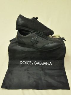 balck dolce gabbana men s sneakers size43 nwt