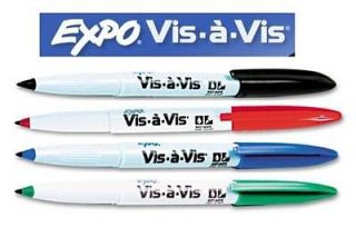12 expo vis a vis wet erase overhead projector markers