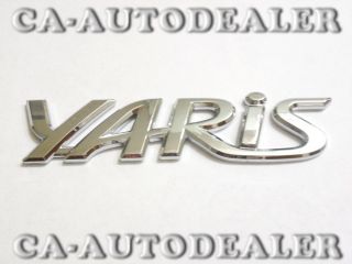 3D Toyota Yaris Vitz Chrome Badge Emblem Sticker Spoiler Trunk Auto 