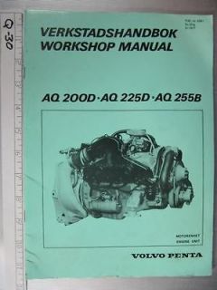 volvo penta workshop manual aq200d aq225d aq255b 1977 time left