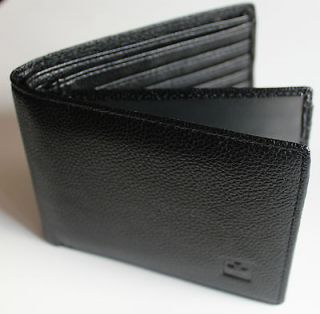   WEAR Mens Soft Leather Wallet Extra Capacity Bifold ID Window NEW