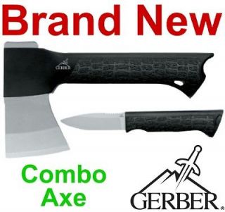 new gerber gator combo axe ax hatchet and knife 001054