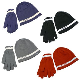 Nike Adult Unisex Running Woolly Knit Hat Beanie and Winter Gloves