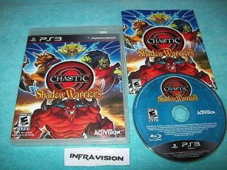 Chaotic Shadow Warriors (Sony Playstation 3, 2009) Ps3 game Complete