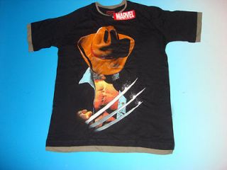 Wolverine Logan X Men Black Duo Layer T Shirt Size MEDIUM Marvel 