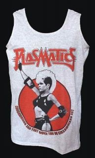 plasmatics punk metal double sided t shirt vest grey l
