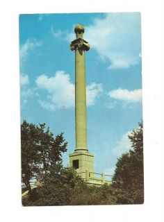 shepherdstown wv james rumsey monument vtg postcard 