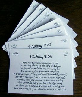 25 Wishing Well Wedding Poem Cards For Your Wedding Invitations