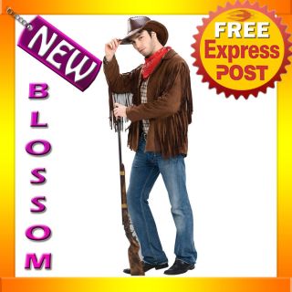 C409 Western Cowboy Buffalo Bill Cody Jacket Fancy Adult Men Costume M 