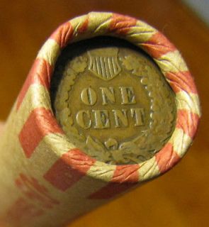 Unsearched Wheat Penny Roll with a 1902 Indian Head & 1929 S Ends (50 