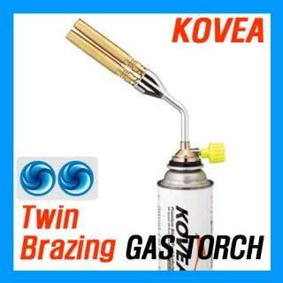   NEW Twin Brazing Gas Torch KT 2108, Fuel Butane Gas, Whirlwind Torch