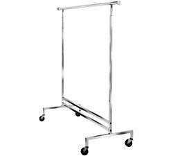   Bar Commercial Rolling Clothing Garment Retail Display Rack CR 43