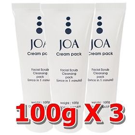   Cream Pack Facial Scrub Cleansing Form Brightening Blackhead 100g X 3