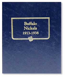 whitman classic coin album 9115 buffalo nickels 1913 1938 one