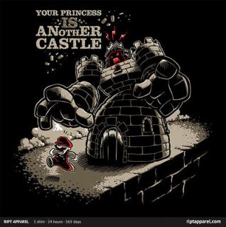 RIPT Super Mario Bros Humor T Shirt Tee ALL STARS Wii Princess Toad 
