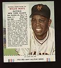1954 redman tobacco baseball 25 willie mays with tab buy