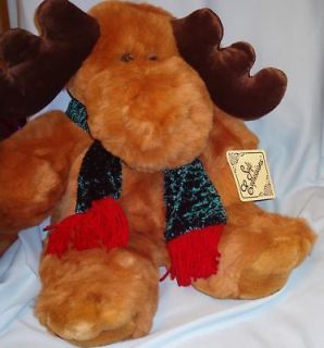 Soft Expressions Plush Reindeer With Scarf 19 Inch Tall Standing 