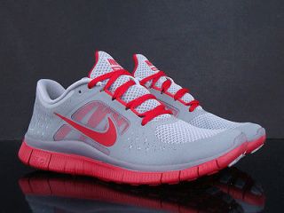 NIKE Free Run+ 3 wolf grey stealth gym red size 9.5 men shoes 510642 