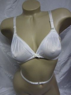 vintage backless white bra by warner s fits 34 a b c nwt