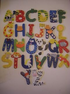 wooden animal letters jungle christening wood gift from united kingdom