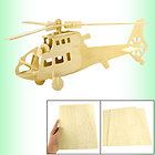 3D Wood Craft DIY Fighter Plane Model Wooden Construction Kit Toy Gift