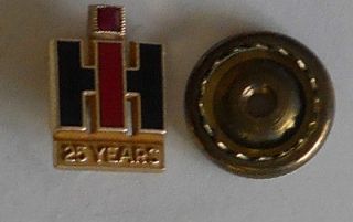   Harvester 25 Year Employee Service Pin, 10K Gold with Ruby