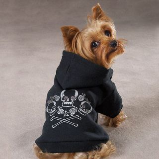 zack zoey dog puppy skull crossbone hoodie black more options