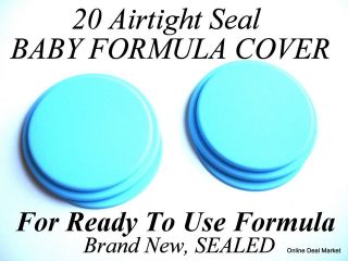   Pack Total 20 Airtight Seal Baby Formula Can Covers Lid Top Reusable