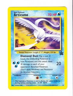 articuno pokemon legendary birds black star promo card 22 time
