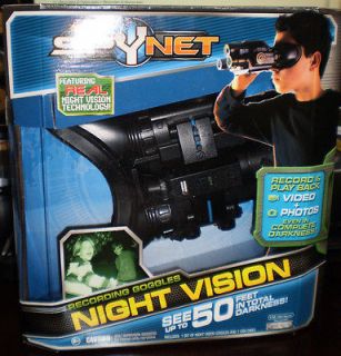 spy net night vision recording goggles 128 mb memory time