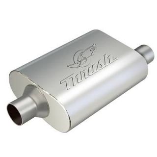   Exhaust Muffler Hush Super Turbo 2 1/2 Inlet/2 1/2 Outlet Steel Each