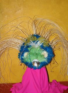 custom taupo o tahitian headdress dance costume 