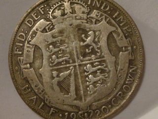 uk gb half crown 1920 silver a12 8 200 from