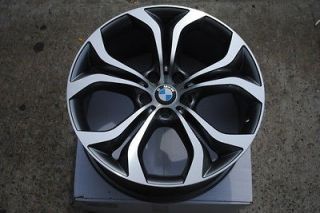 20 Y Spoke Style BMW Gunmetal Machine Wheels Rims Staggered X5 40i 11 