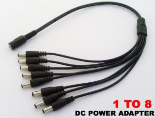 10x CCTV Security Camera 2 1mm 1 to 8 Port Power Splitter Cable 