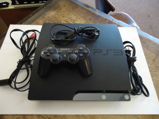 Sony PlayStation 3 Slim 120 GB Charcoal Black Console NTSC CECH 2001A 
