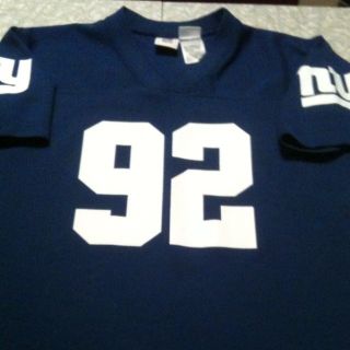   Strahan NY Giants NFL Jersey 92 Youth Large 14 16 Screen Print Great
