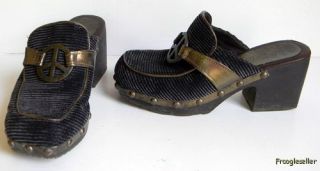 Lips Too womens Global mules clogs heels shoes 7 M black bronze