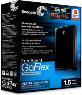   GoFlex USB 3.0 1.5 TB 2.5 Portable External Hard Drive 1.5TB