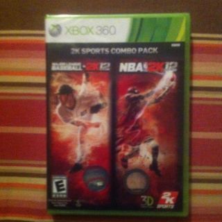 2K Sports MLB 2K12 NBA 2K12 Combo Pack Xbox 360 2012 SEALED Brand New 