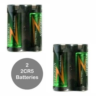 2x Evergreen 2CR5 6V Photo Lithium Battery for Nikon F50 Camera