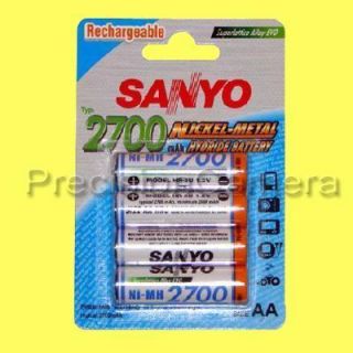 Genuine Sanyo HR 3U 1 2V Ni MH NiMH Rechargeable AA Battery Typical 