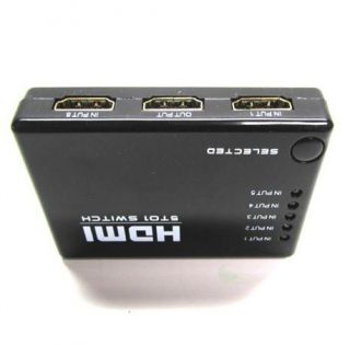 port hdmi switch switcher splitter hub remote 1080p ac adapter hdmi 