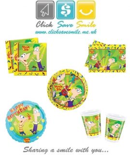   and Ferb Childrens Party Items   Tablecover   Napkins   Plates   Cups