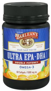 Barleans   Fresh Catch Fish Oil EPA DHA High Potency Omega 3 Lemonade 