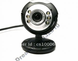   USB 2 0 Mini HD Web Cam Camera 6 LED Microphone for Laptop PC