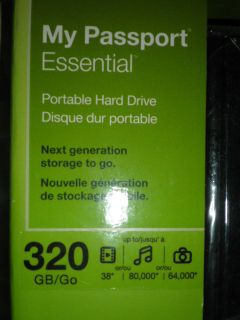 Western Digital My Passport Essential 320 GB External 5400 RPM