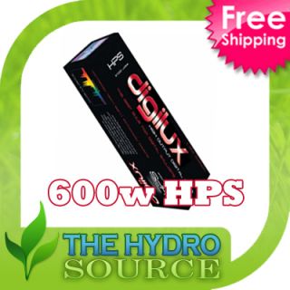 600w 600 watt Digilux HPS Lamp Bulb Digital Hydroponics Grow Bloom 