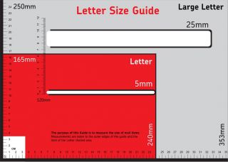 Royal Mail Large Letter Postage Template Size Guide New