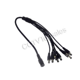 AC Adapter Power Supply 8 Port Cable for CCTV Cameras